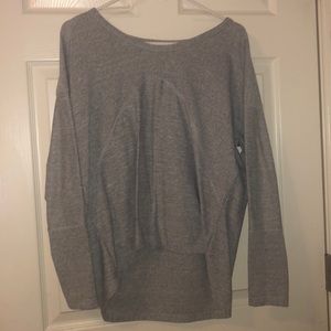 excercise light grey long sleeve top
